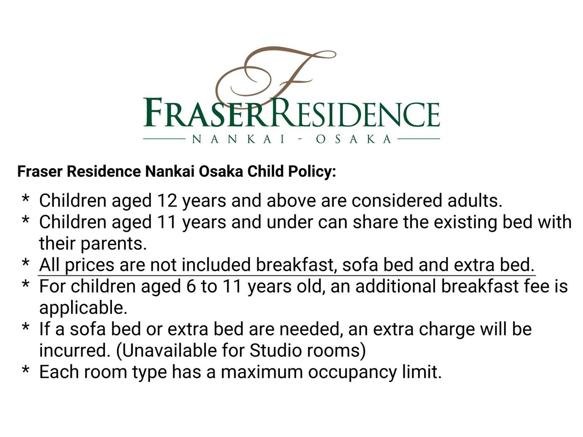 Fraser Residence Nankai Ōsaka Exterior foto